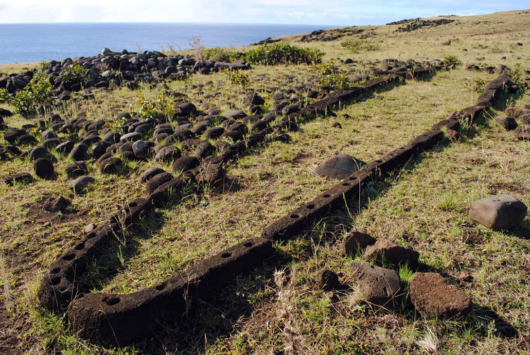 Ruins of a hare vaka, "boat house"