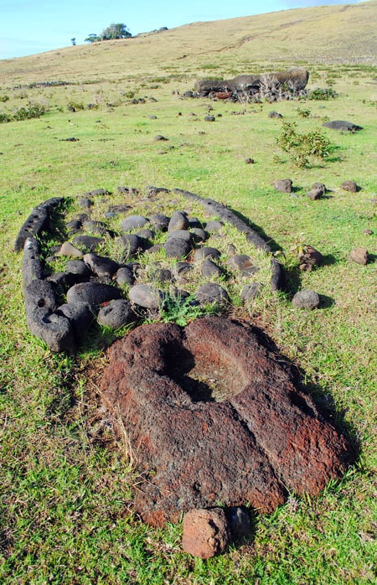 Koveka, ancient birthplace, at Rapa Nui (Easter Island)