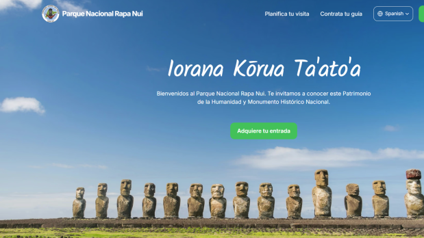Official website to purchase the Rapa Nui National Park ticket before traveling.