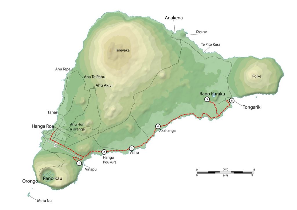 Mapa ilustrado con la ruta y puntos de interés incluidos en el Tour B.