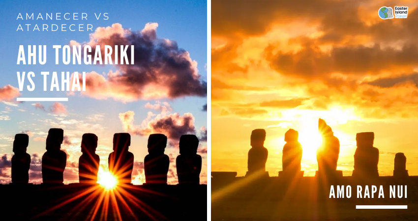 Sunrise vs Sunset en Rapa Nui: ¿Amanecer en Tongariki o Atardecer en Tahai?