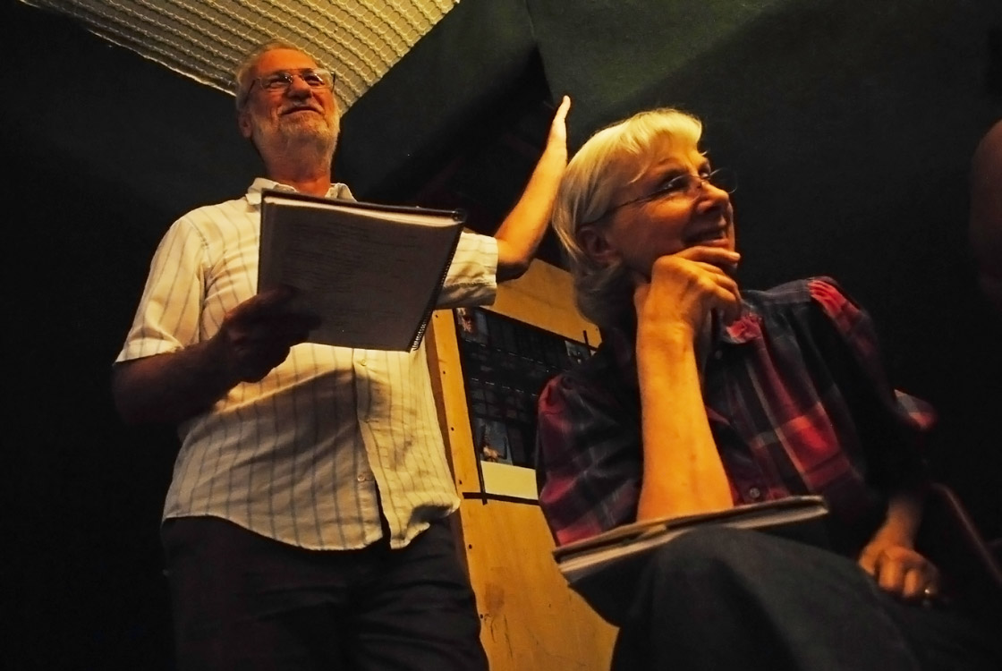 Robert and Nancy Weber dubbing movie into Rapa Nui