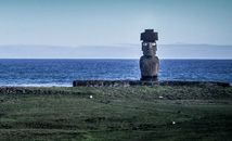 Ahu Ko Te Riku has the only statue with eyes restored at Rapa Nui (Easter Island)