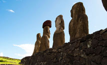 Ahu Tongariki from behind