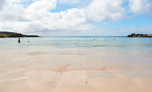 Blue Pacific Ocean at Anakena beach