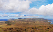 Panoramic view from Poike at summer