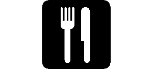 Food fork knife vector icon